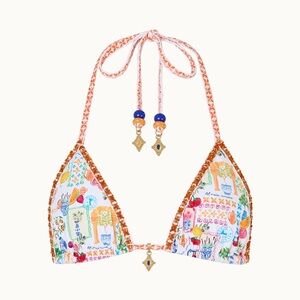 Bydee Barcelona bikini top in Isola print NWT